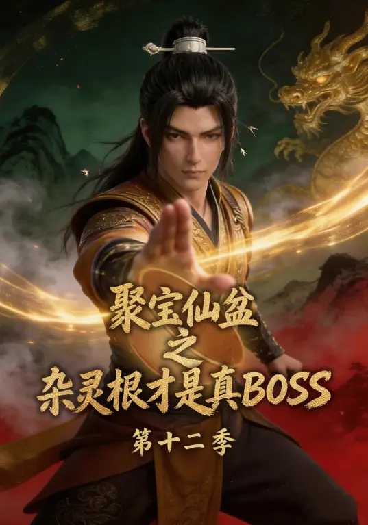 黄果短剧《聚宝仙盆之杂灵根才是真BOSS第十二季》玄幻悬疑与逆袭海报